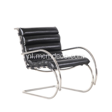 Moderne zwarte lederen MR Lounge Chair-replica